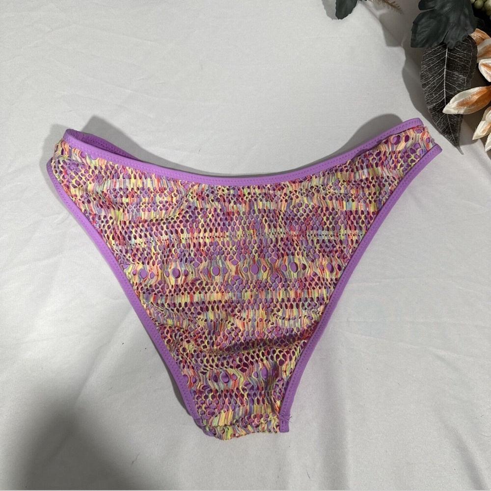 NEW $58 Becca‎ [ Large ] Coastal Brazilian Bikini Bottom in Orchid - Picture 7 of 12